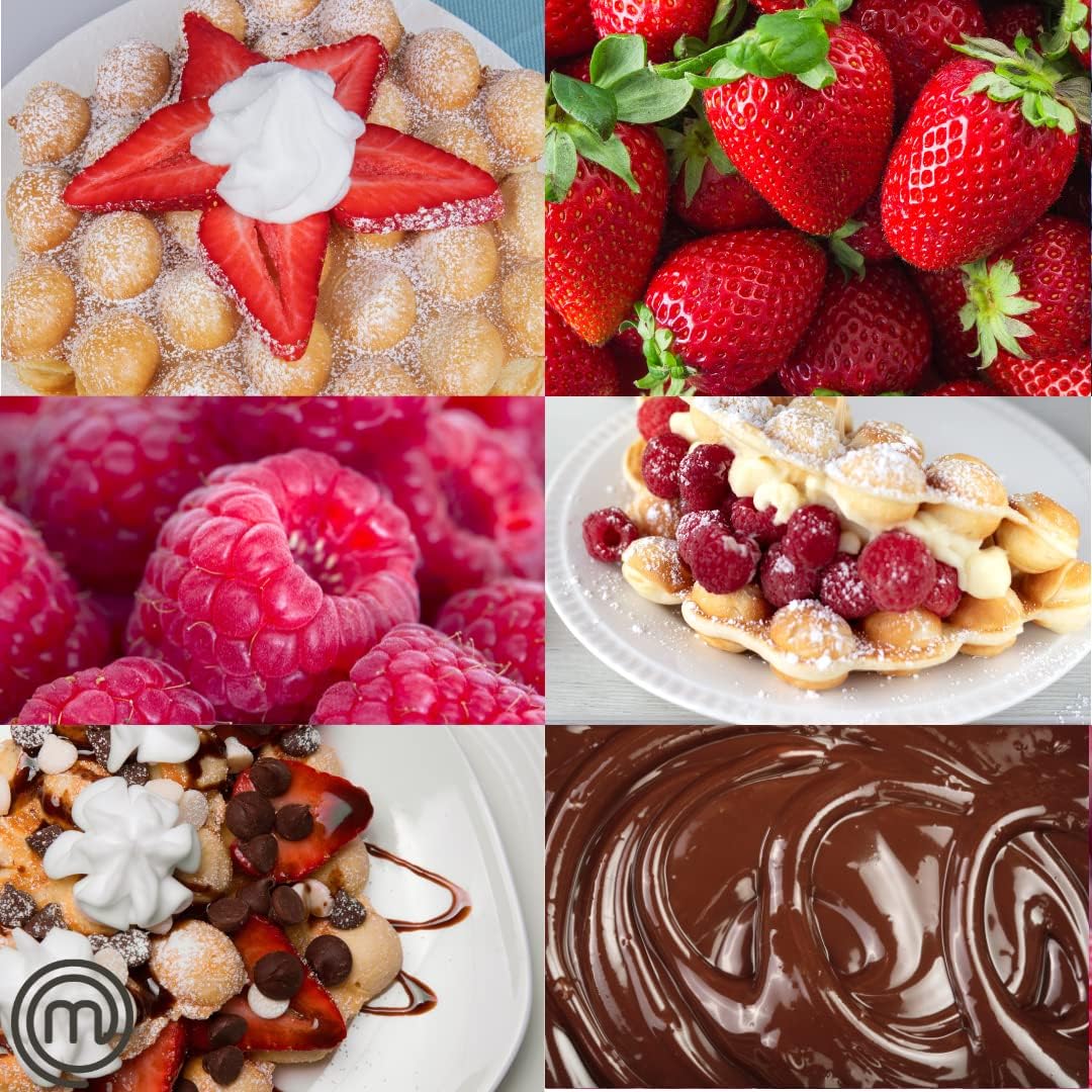 Máquina de Waffles Bubble MasterChef - Antiadherente, Rápida