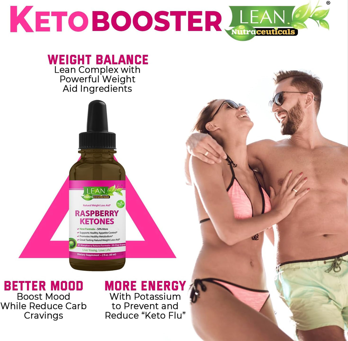Raspberry Ketone Drops, Antiuñeco, Quemador y Suplemento, 60ml