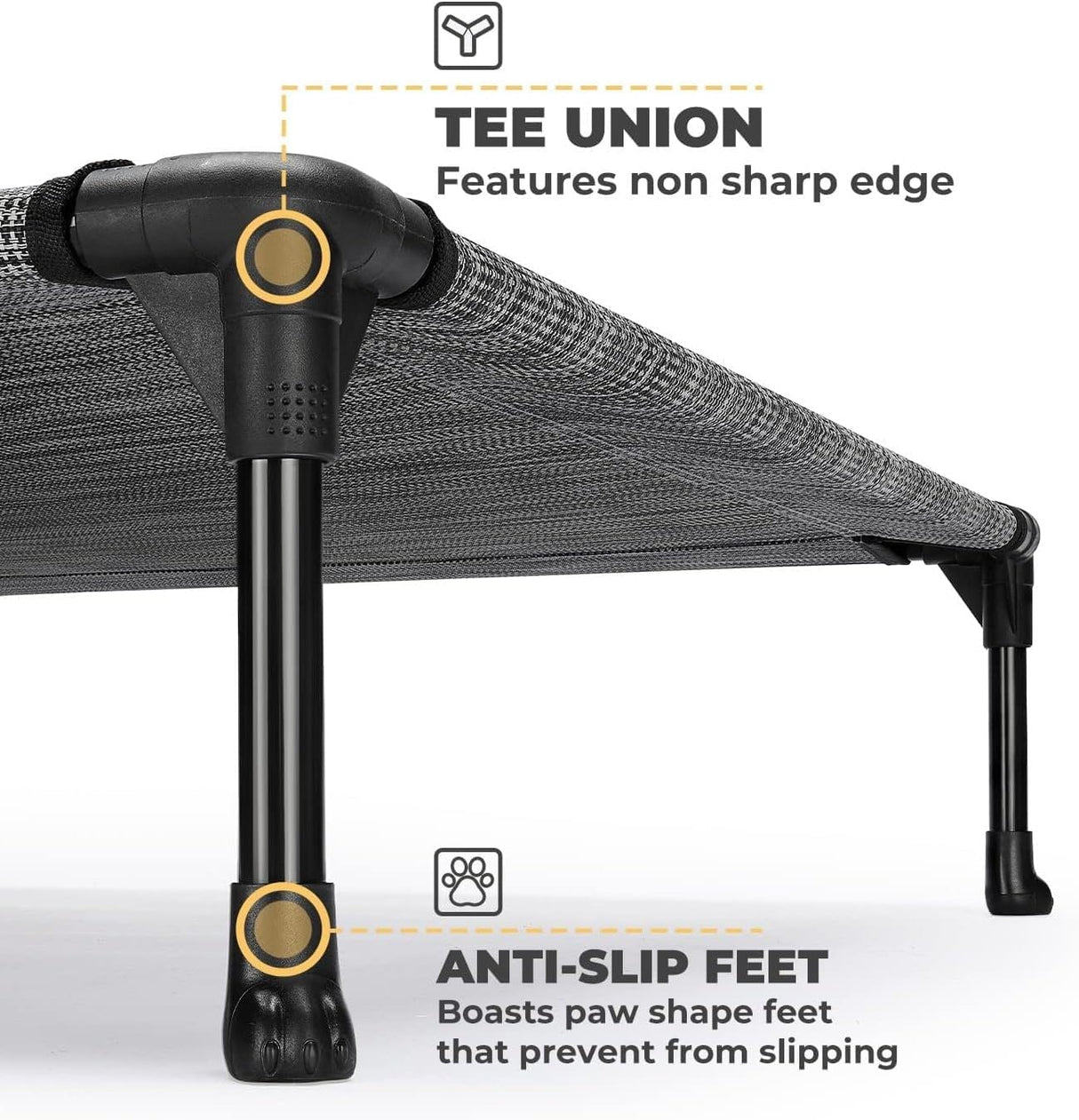 Cama Elevada Veehoo para Perros, Resistente y Lavable, CWC1803-L