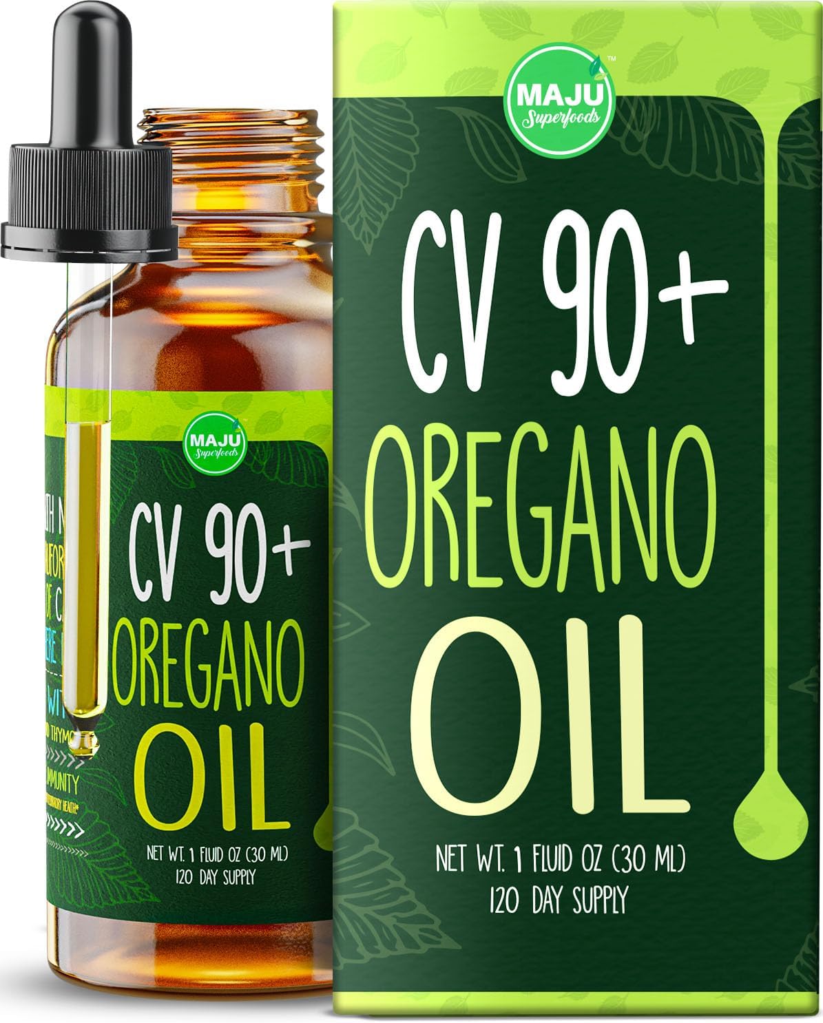 Aceite de Orégano Potente 90%+ Carvacrol Apoyo Inmune