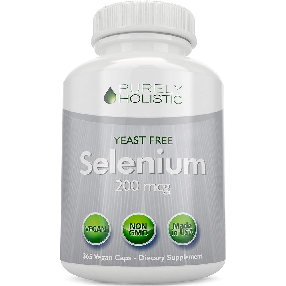 Suplemento Selenio 200 mcg 365 cápsulas veganas