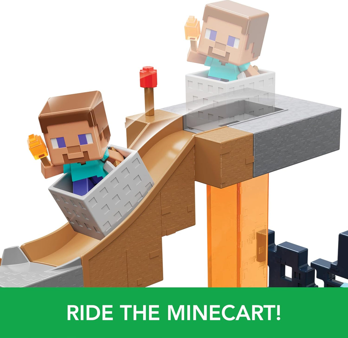Mini Modelo Minecraft Mattel, Warden, Incluye Steve & Warden, DLC