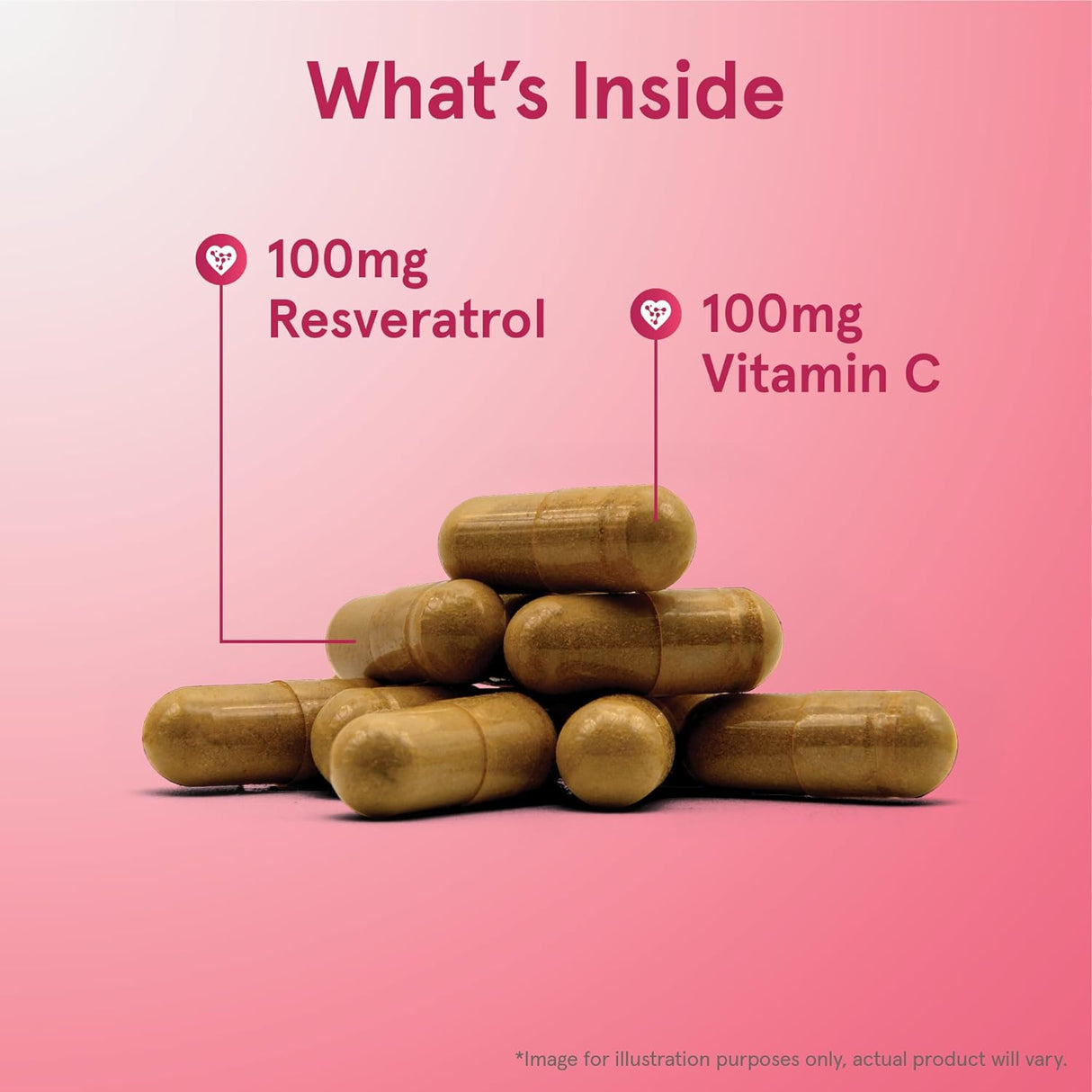 Suplemento Jarrow Resveratrol 100 mg - 120 cápsulas vegetal