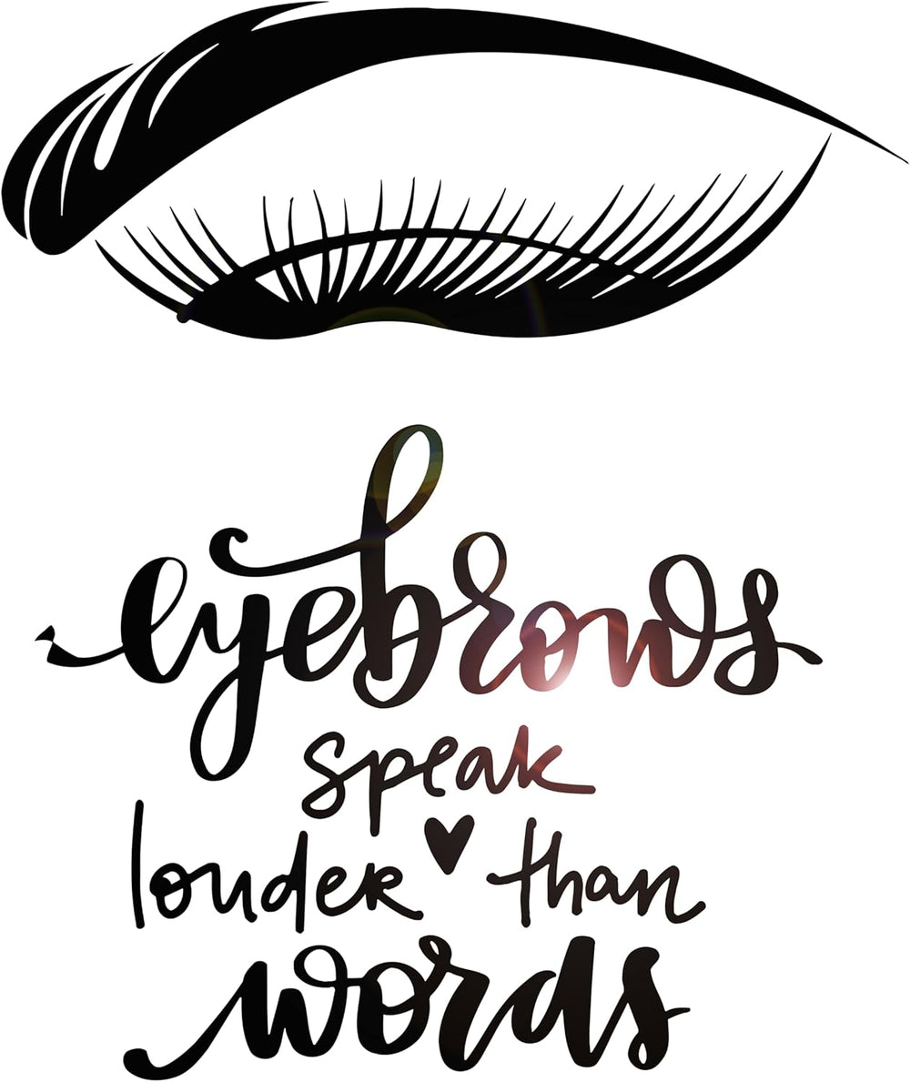 Vinilo Decorativo Pestañas y Cejas Belleza Salón g2956