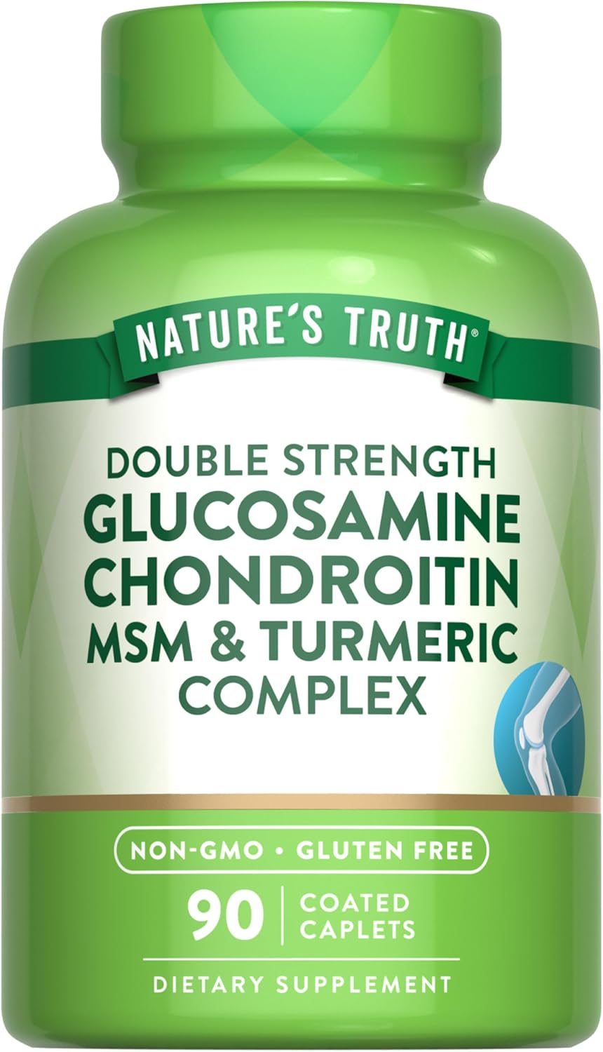 Complejo de Glucosamina, Condroitina y MSM | Nature's Truth 90 Caplets