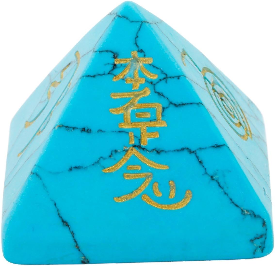 Figura de piedra metafísica sanadora, de cristal, cuarzo rosa, y fluorita.