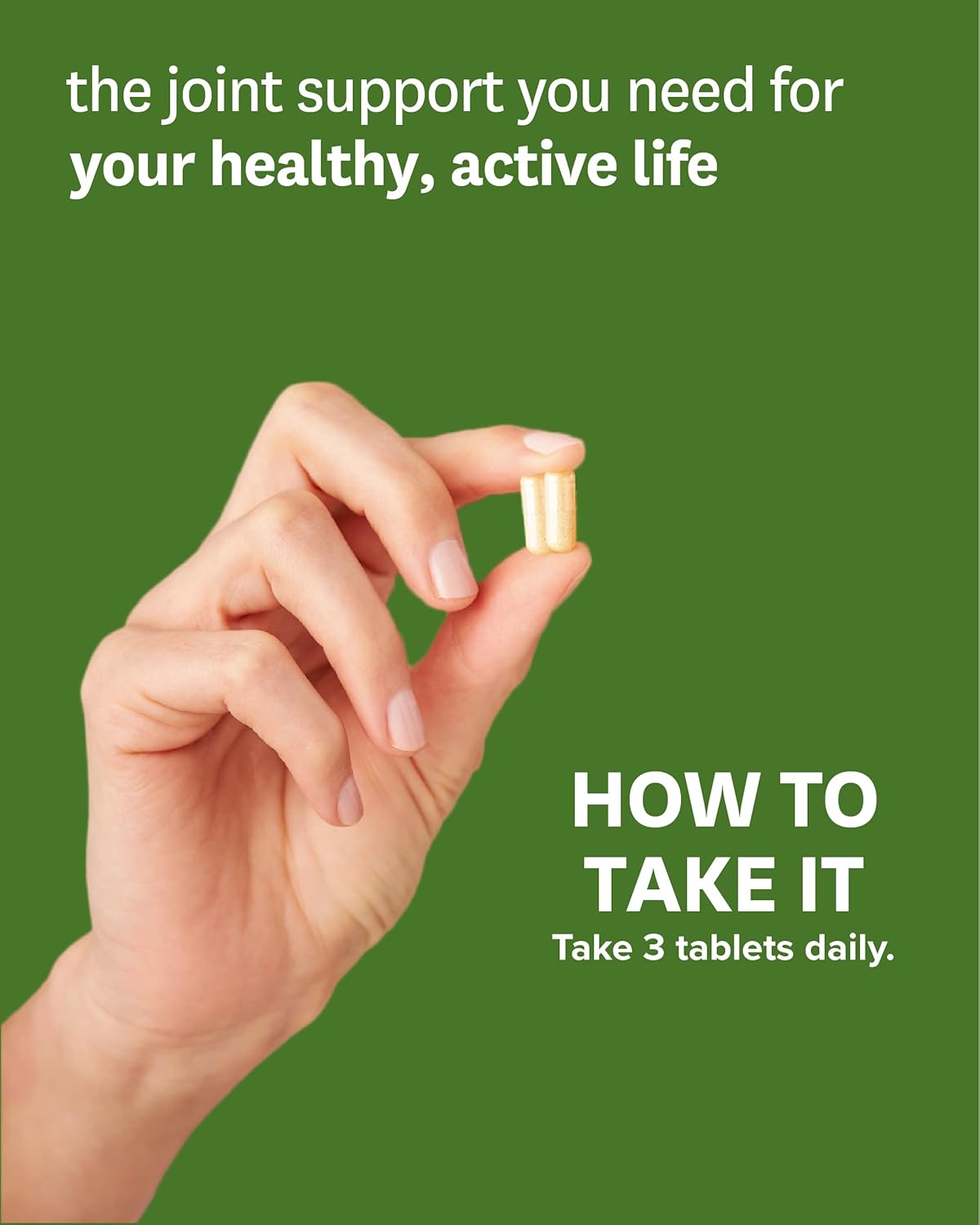 Suplemento de apoyo articular glucosamina y condroitina