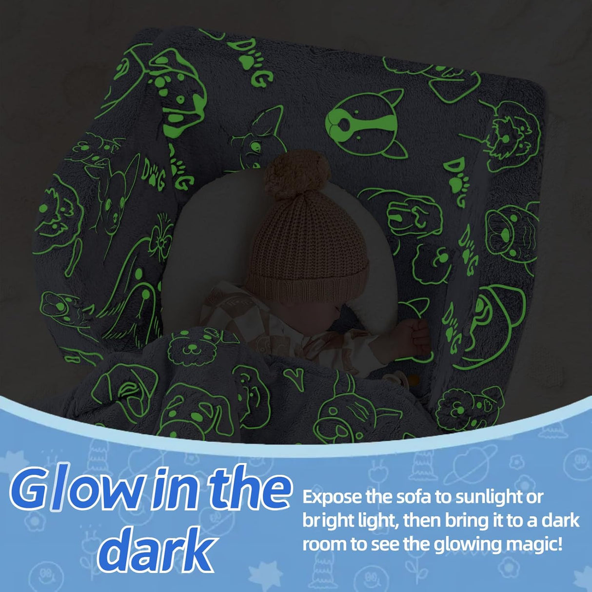 Silla cama plegable con manta para niños y niñas MeMoreCool