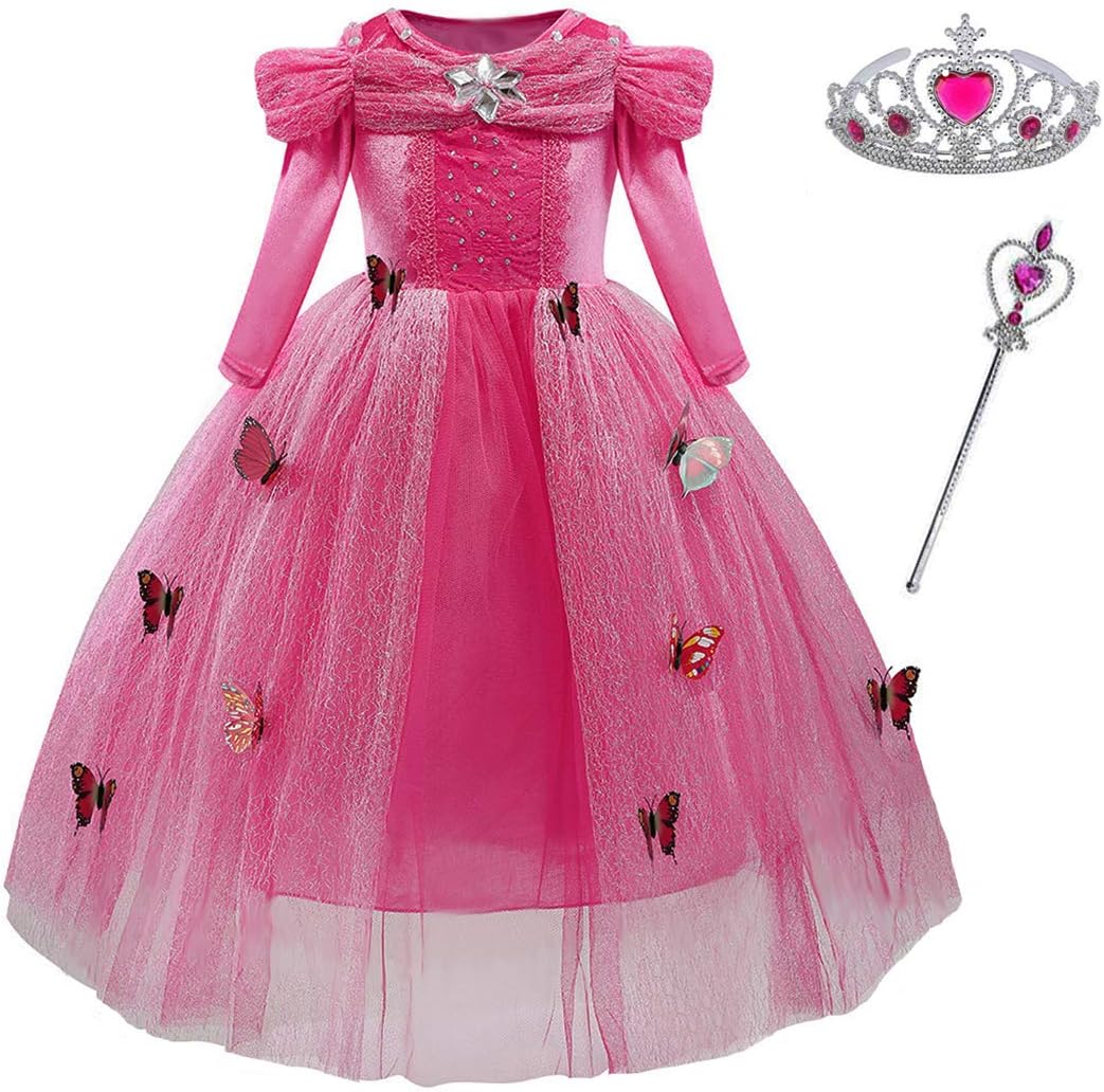 Disfraz de Princesa para Niñas, Fantasía, Mariposa, Modelo 2023