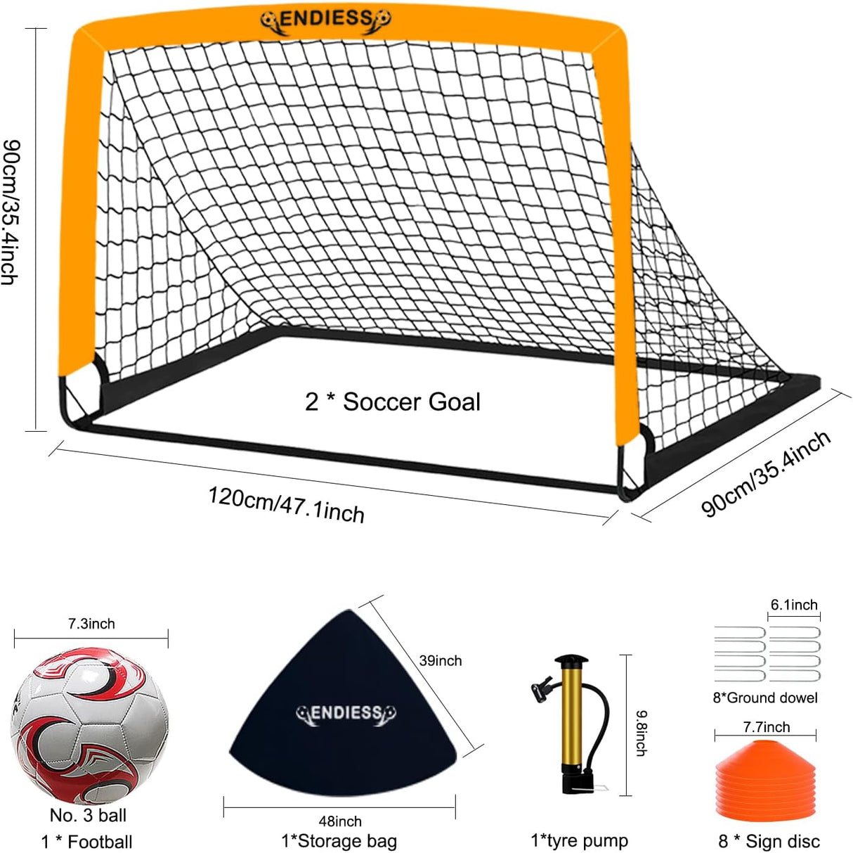 Juego de red de portería de fútbol plegable emergente