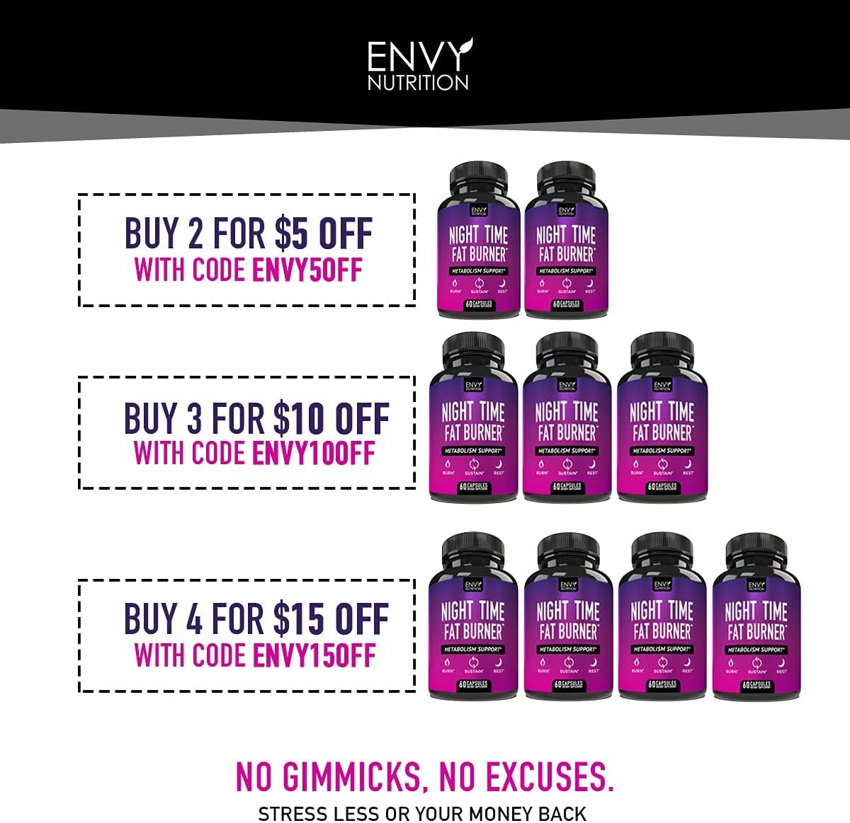 Suplementos Quemador de grasa nocturno Apoyo al metabolismo