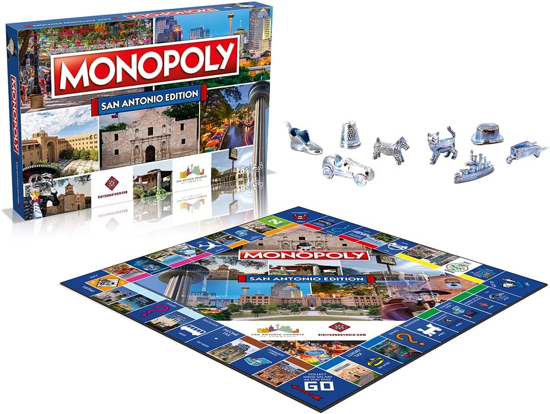 Juego de Mesa MONOPOLY Edición San Antonio para 2-6 Jugadores