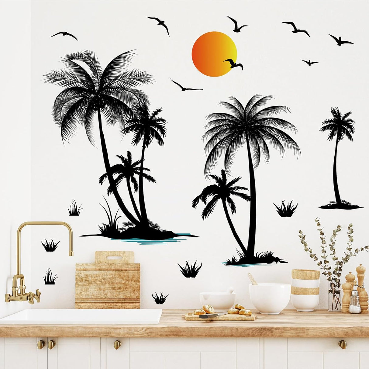 Vinilos Decorativos de Palmera Tropical - Murales para Paredes