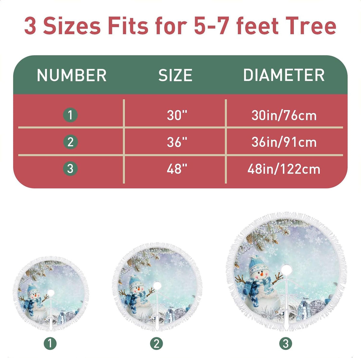 Funda para Árbol de Navidad, Decoraciones, Ramas de Pino, 30