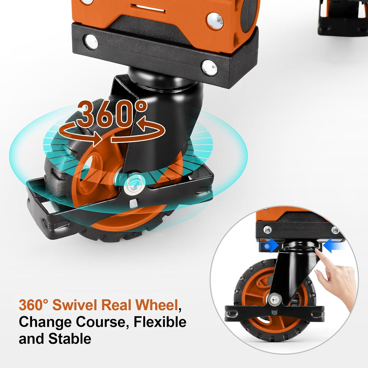 Carretilla Plegable 330LB, 4/2 Ruedas, Mango Retráctil, Modelo X