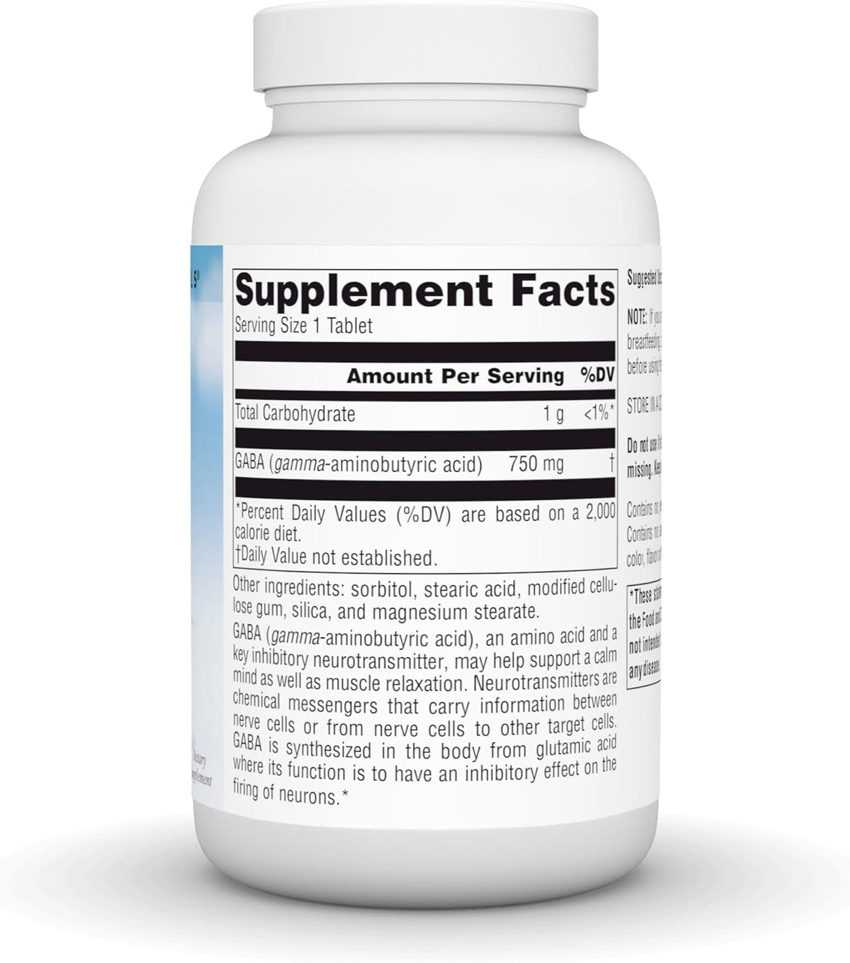 Suplemento Serene Science GABA 750 mg Calm Mind 90 tabletas