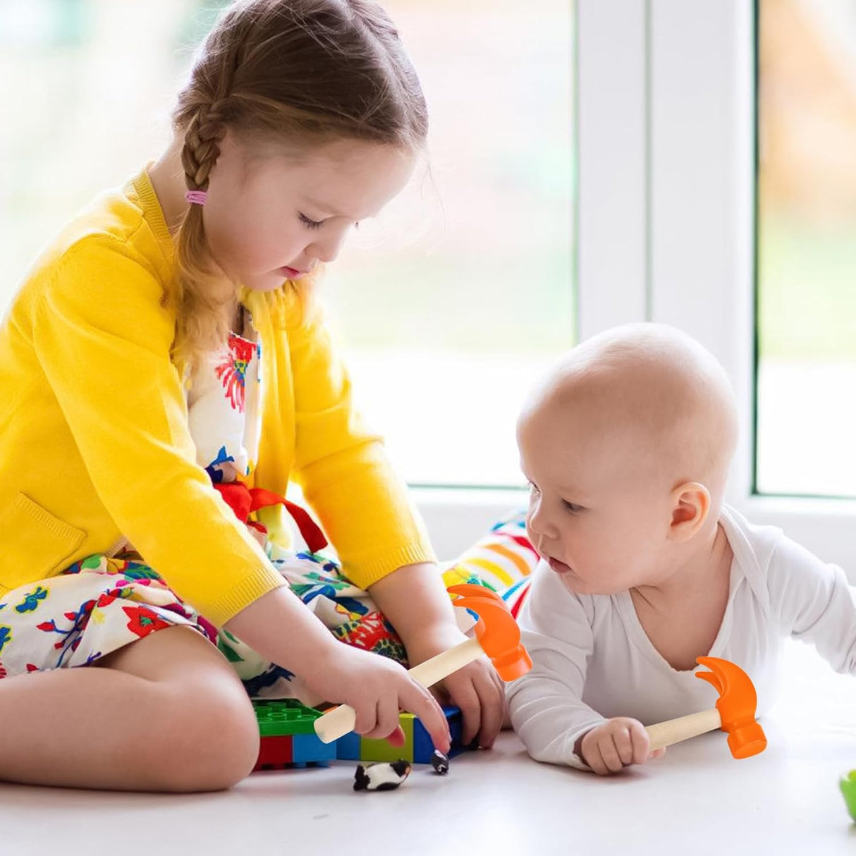 Juguete Martillo de Madera Fowecelt, Herramientas Educativas