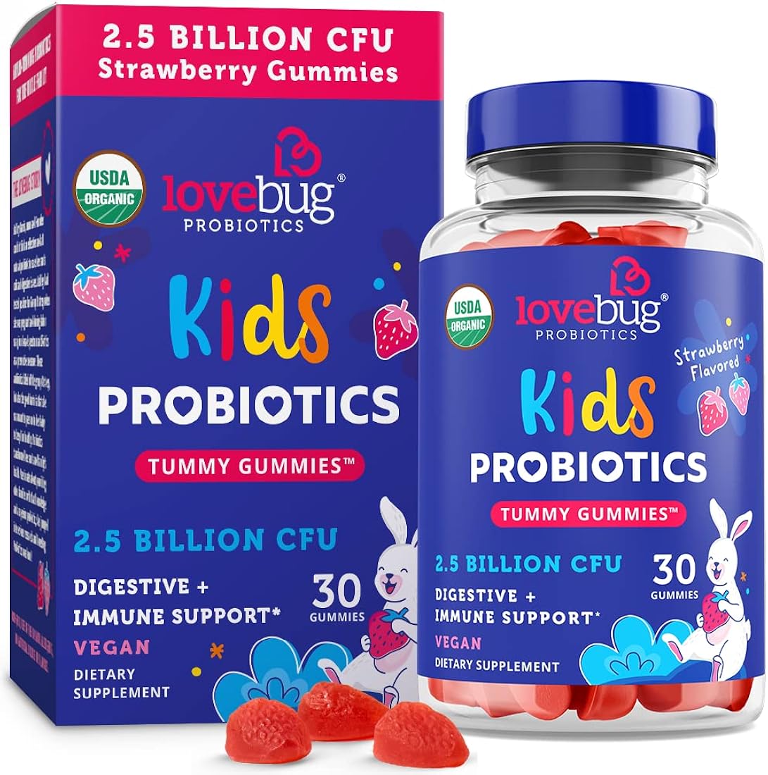 Suplementos probióticas orgánicas veganas a partir de 3 años