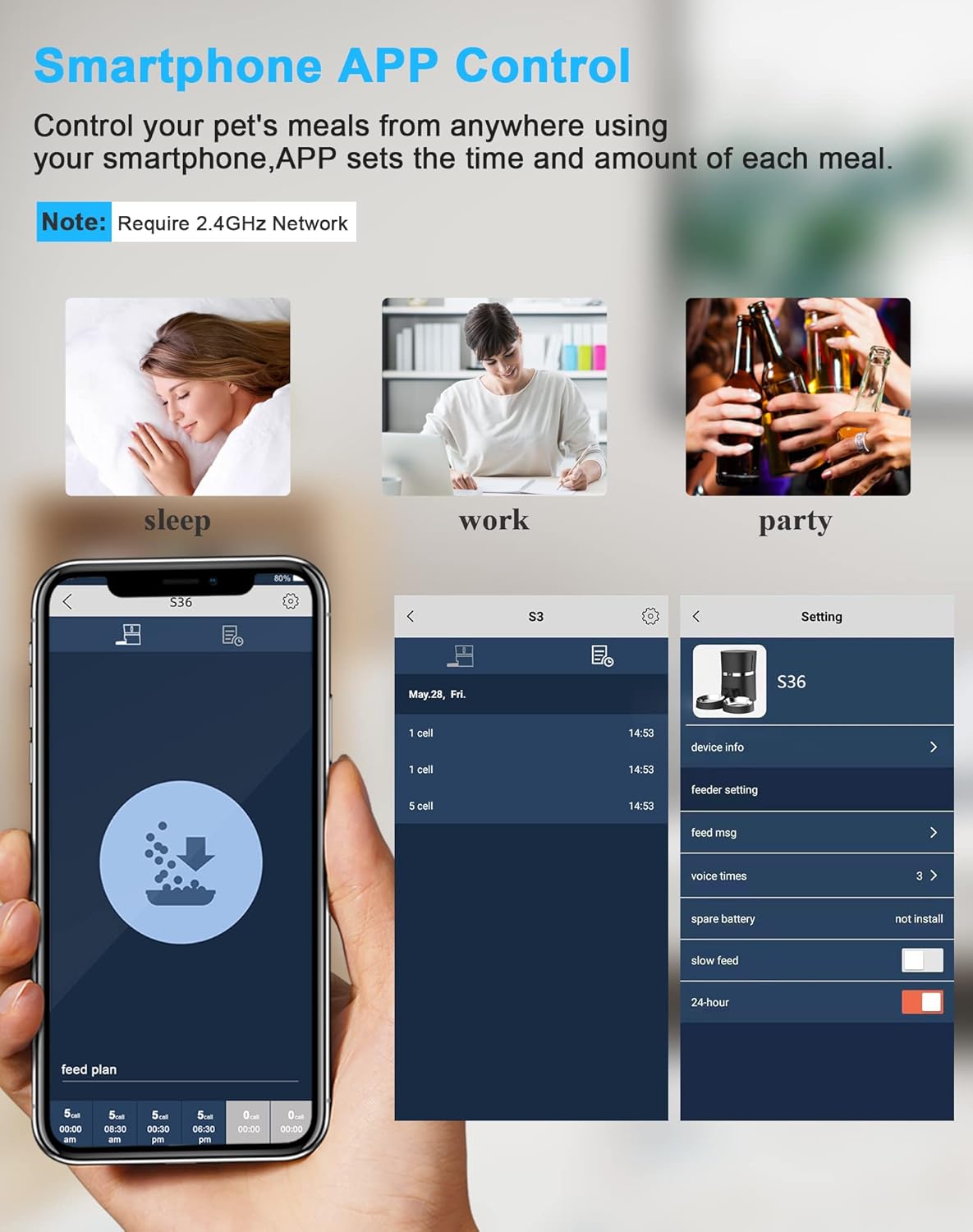 Comederos de Alimento inteligente para gatos WiFi habilitado