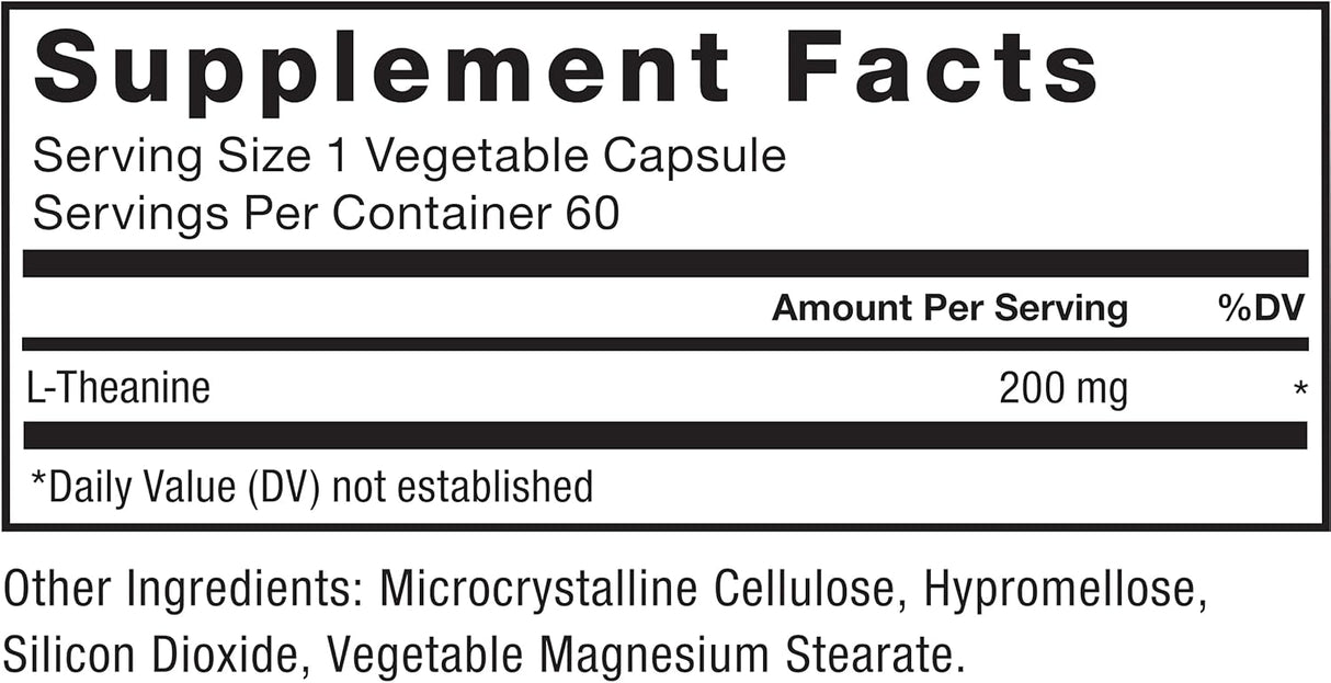Suplemento extra fuerte de L-teanina para aliviar el estrés