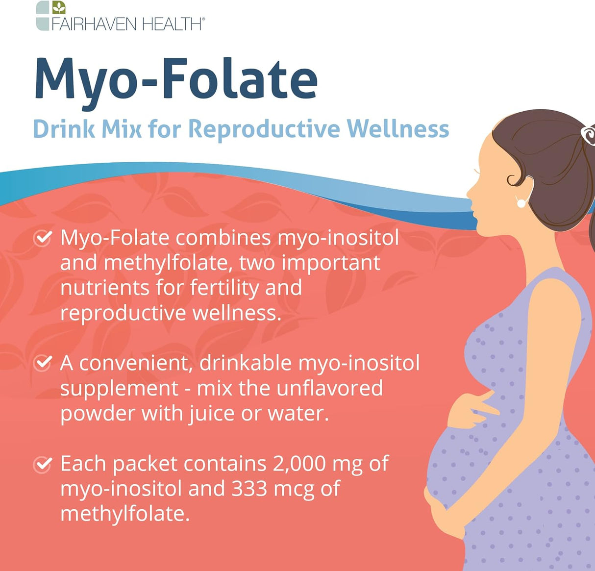 Suplemento Fairhaven Health Myo-Folato en polvo para mujeres