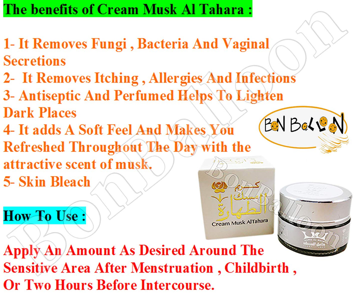 Perfume Almizcle Crema Árabe Sin Alcohol para Mujeres