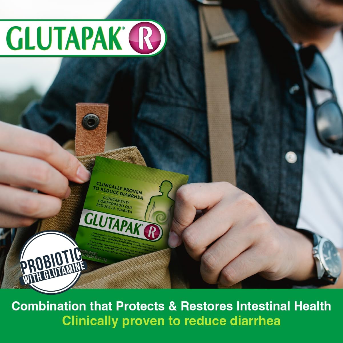 Probioticos R con Glutamina y Lactobacillus Reuteri - 3 Pkt