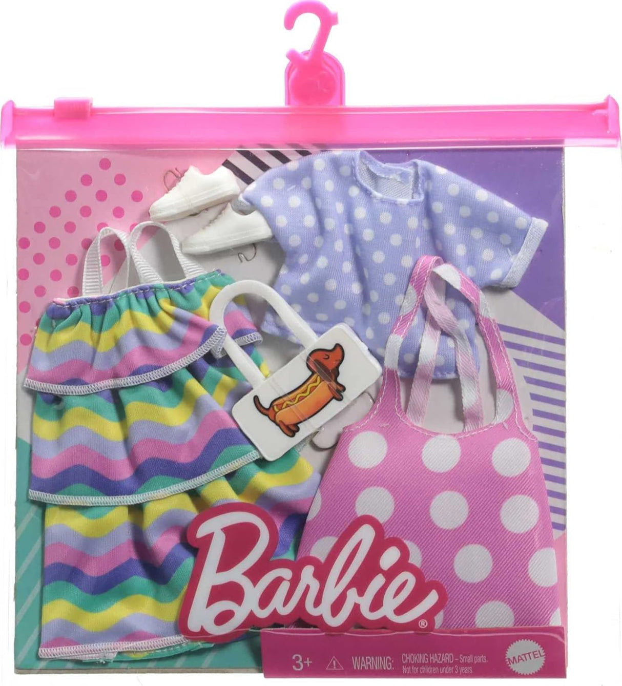 Conjunto de ropa Barbie Fashions 2 piezas con accesorios
