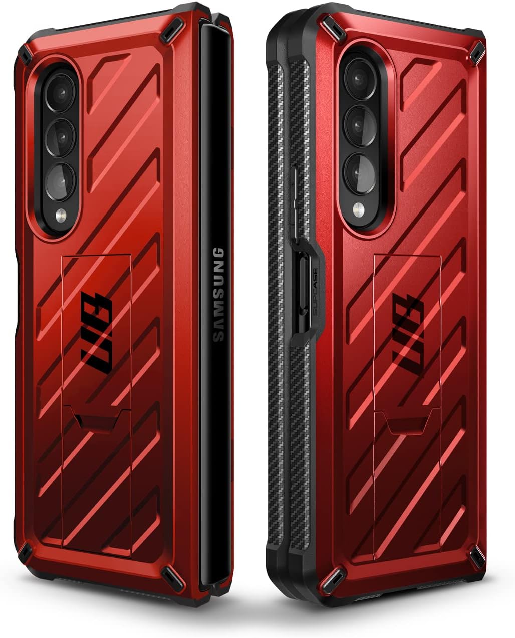 SUPCASE Unicorn Beetle - Funda protectora para Galaxy Z Fold 3 5G (2021), resistente clip para cinturón a prueba de golpes, con protector de pantalla integrado y soporte (roido)