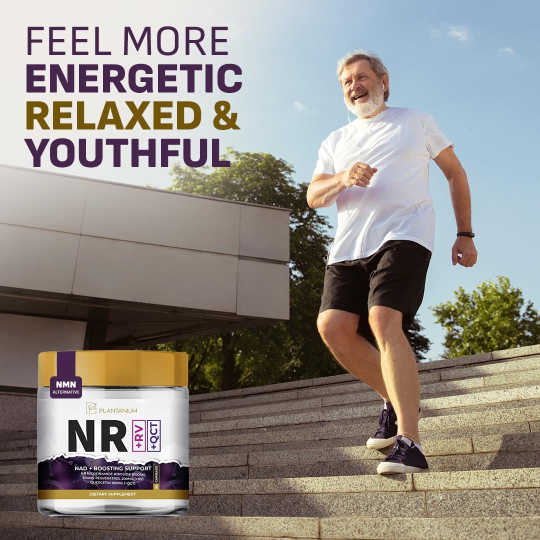 NAD+ Triple Acción NR, Resveratrol, Quercetina - Antienvejecimiento