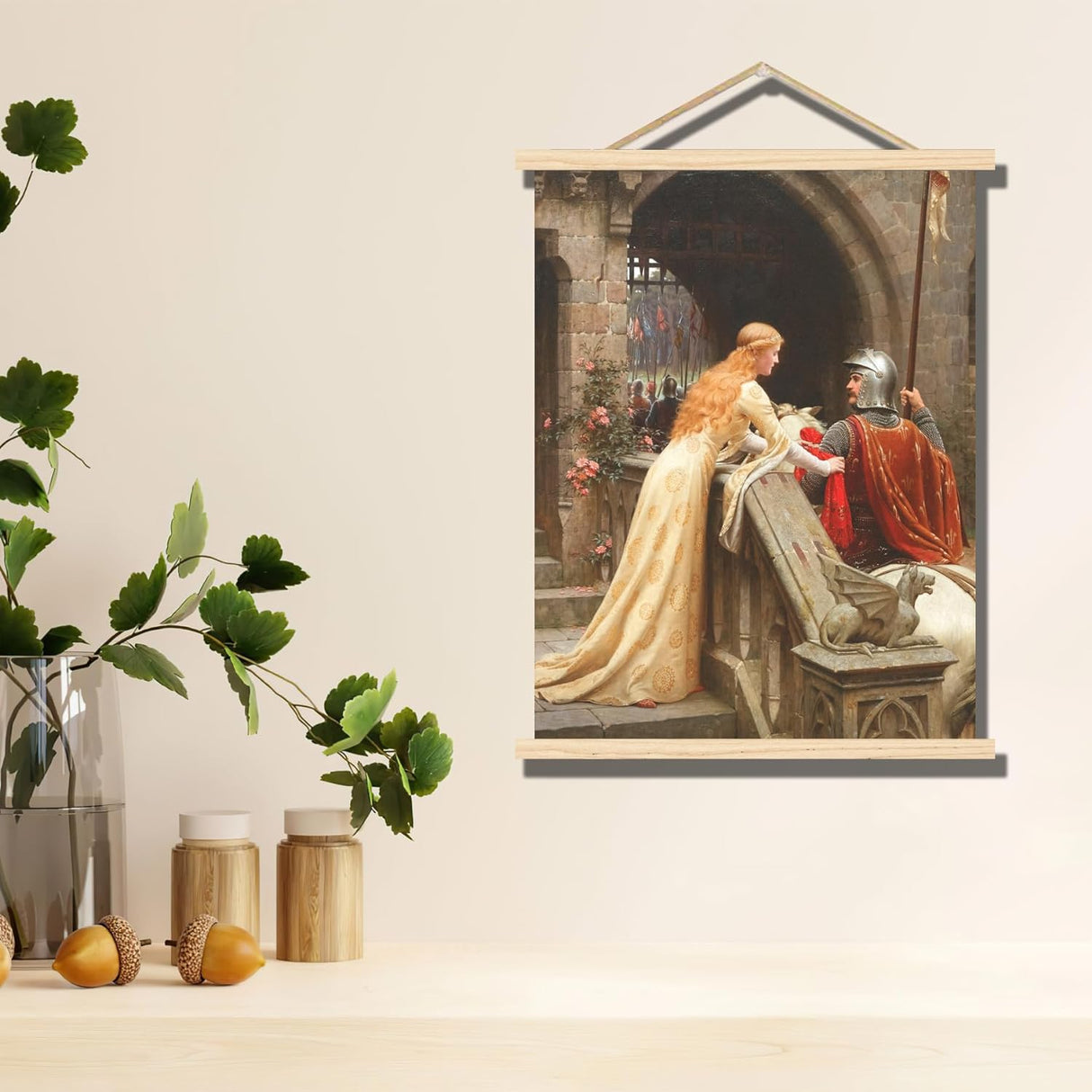 Póster de caballero medieval en lienzo - Edmund Blair Layton