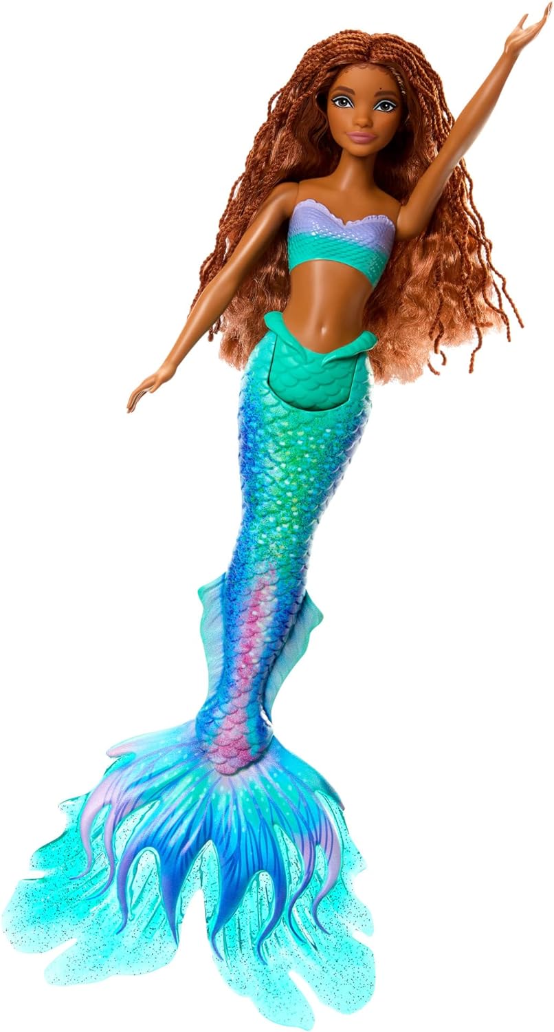 Muñecas de moda Disney Mattel, Set 3: Ariel, Tritón, Ursula