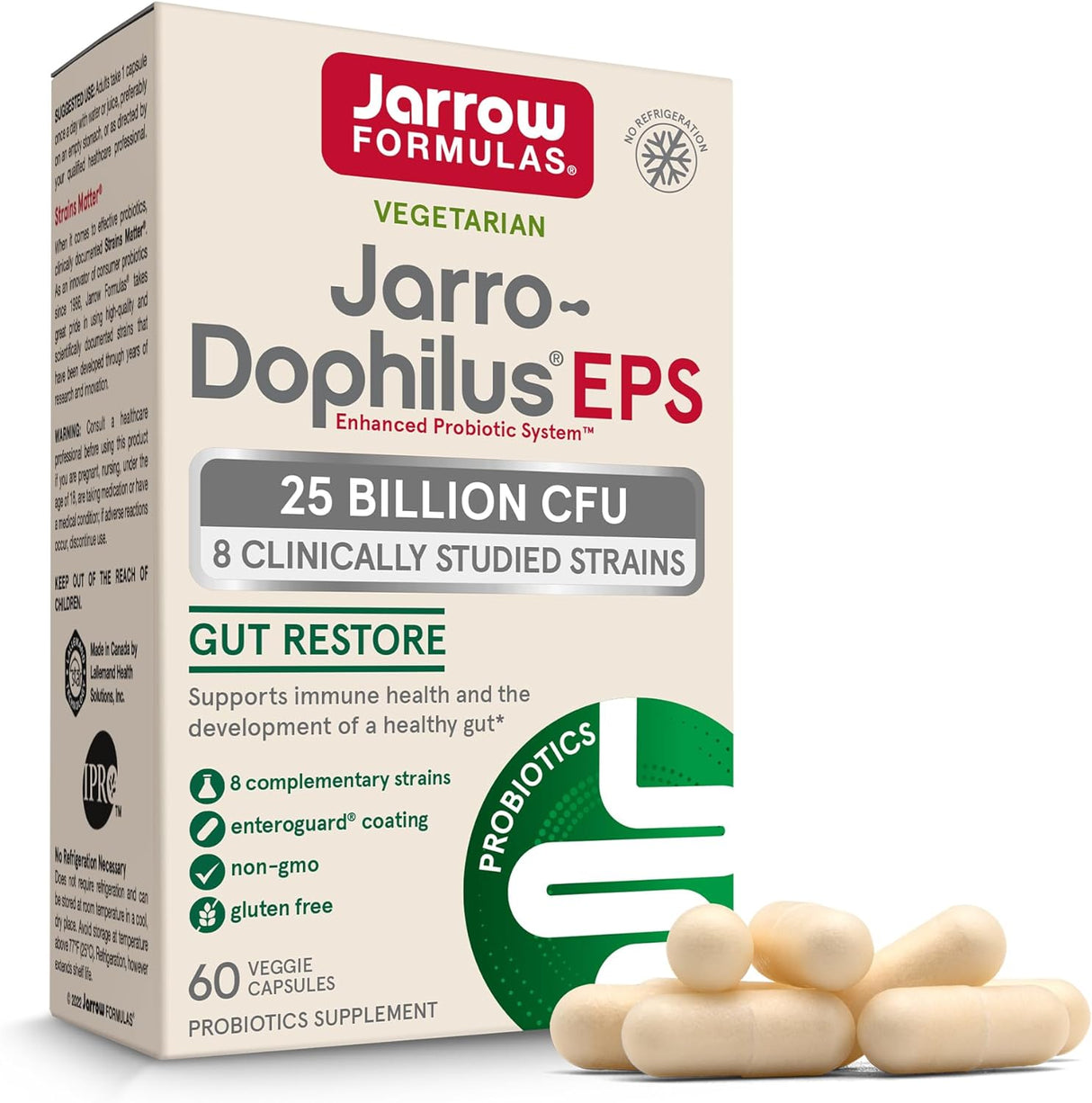 Probióticos Jarro-Dophilus EPS de 25 mil millones de UFC