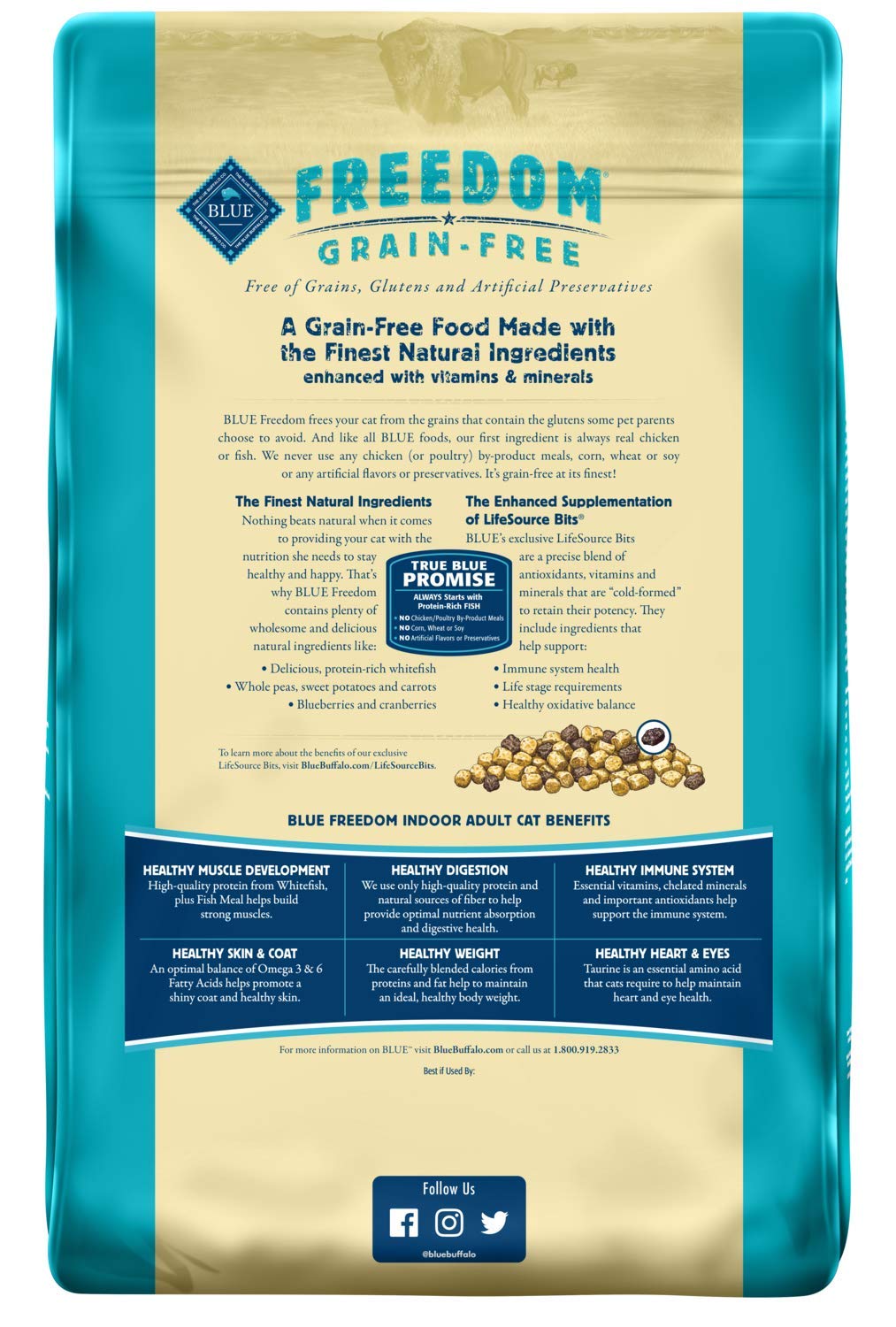 comida seca para gato Natural para adultos de pescado 11 lb