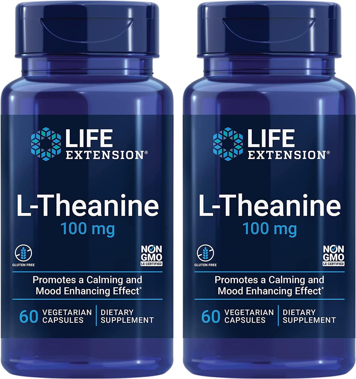 Suplemento Life Extension L-teanina, 100 mg, 60 cápsulas
