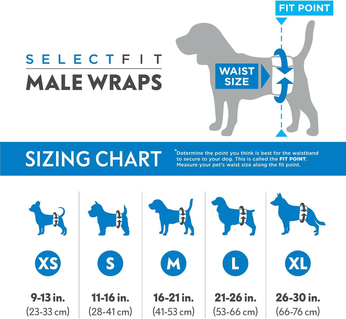 Paw Inspired Select Fit - Pañuelo desechable para macho