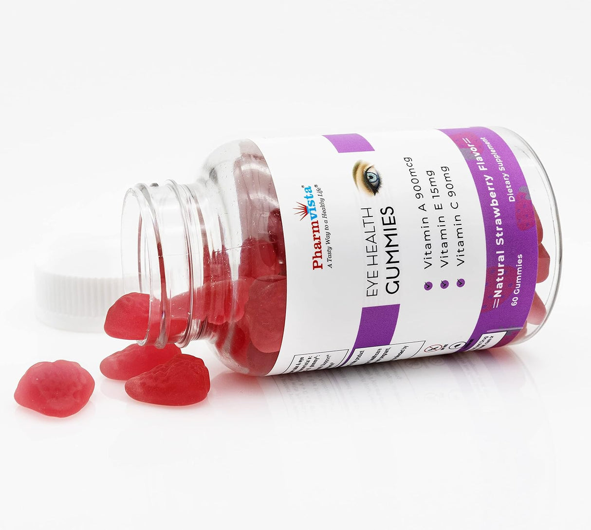 Suplemento Gomitas de apoyo para la salud ocular vegano 60u