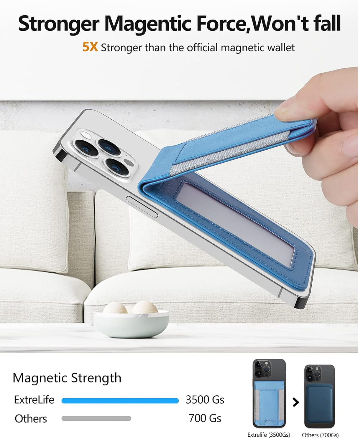Cartera magnética para teléfono iPhone 14 Pro ExtreLife