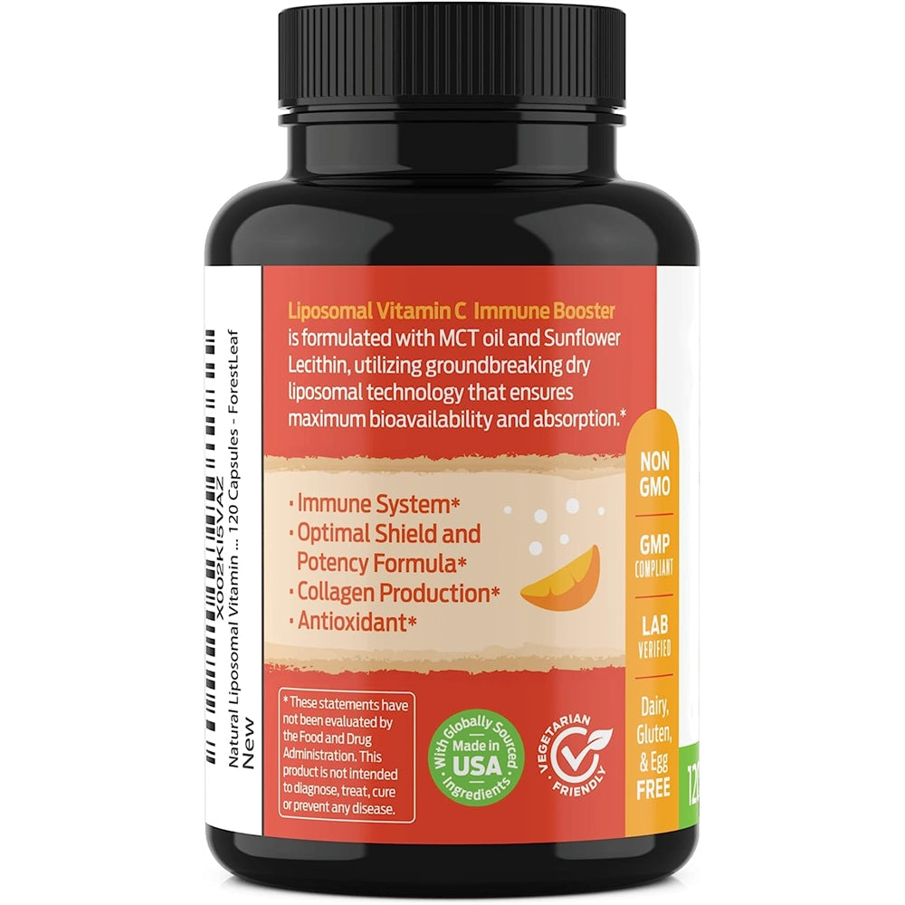 Suplementos Vitamina C liposomal 1000 mg con aceite MCT