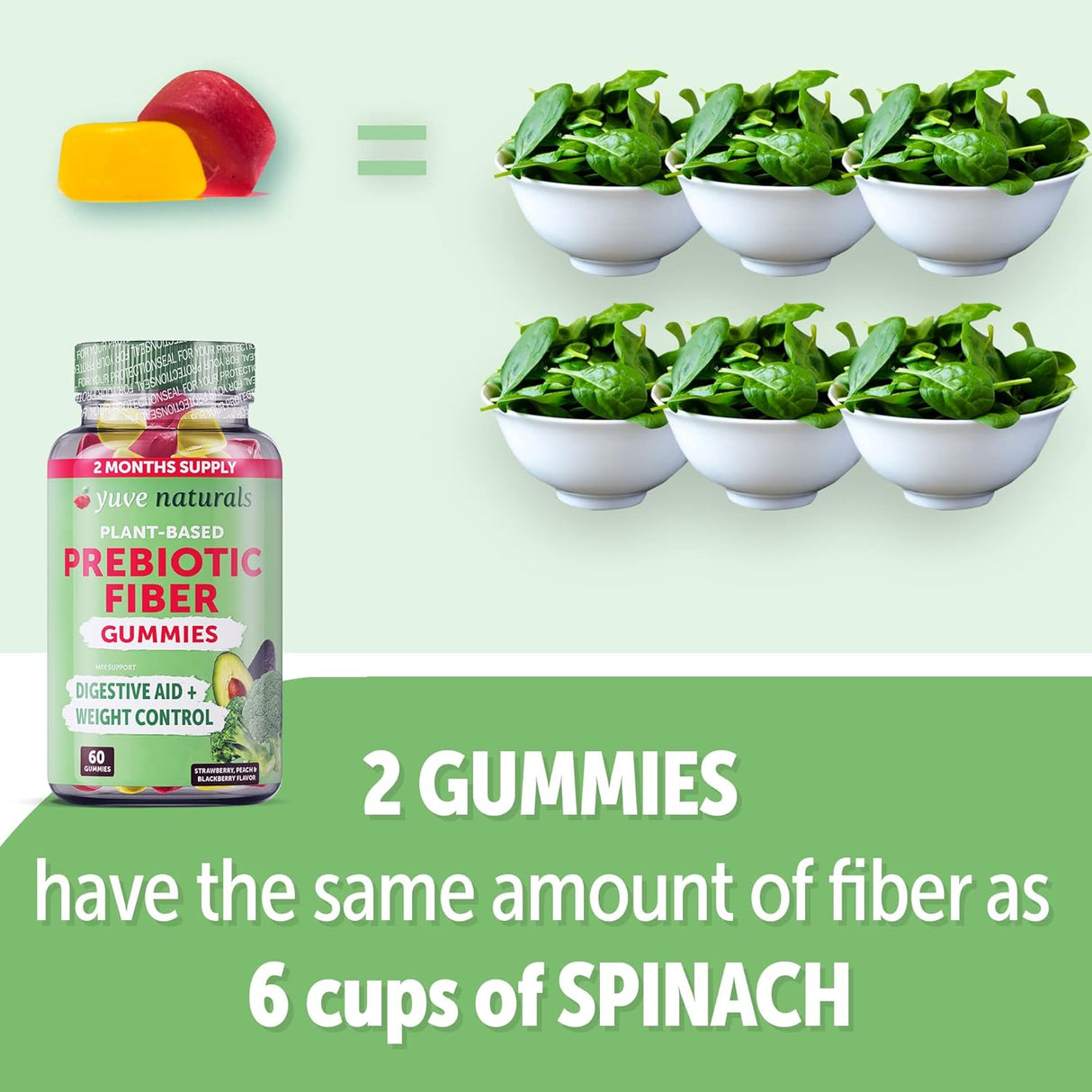 Suplemento de goma de fibra soluble Yuve