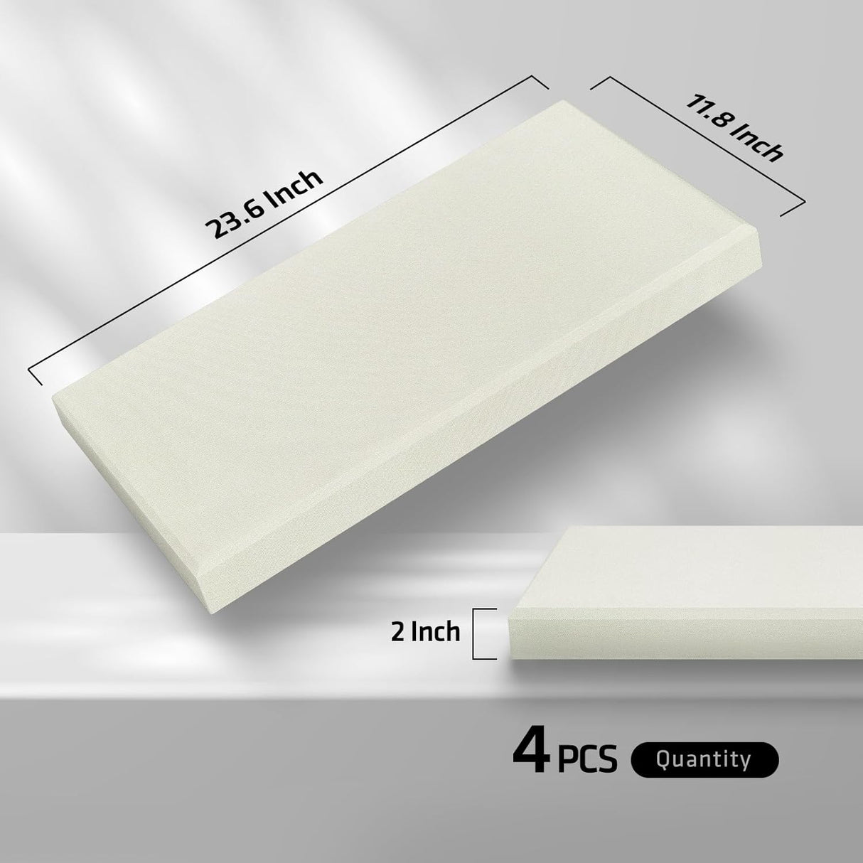 Paneles Acústicos UMIACOUSTICS 4 PCS 2 Fibra de Vidrio 23.6x11.8