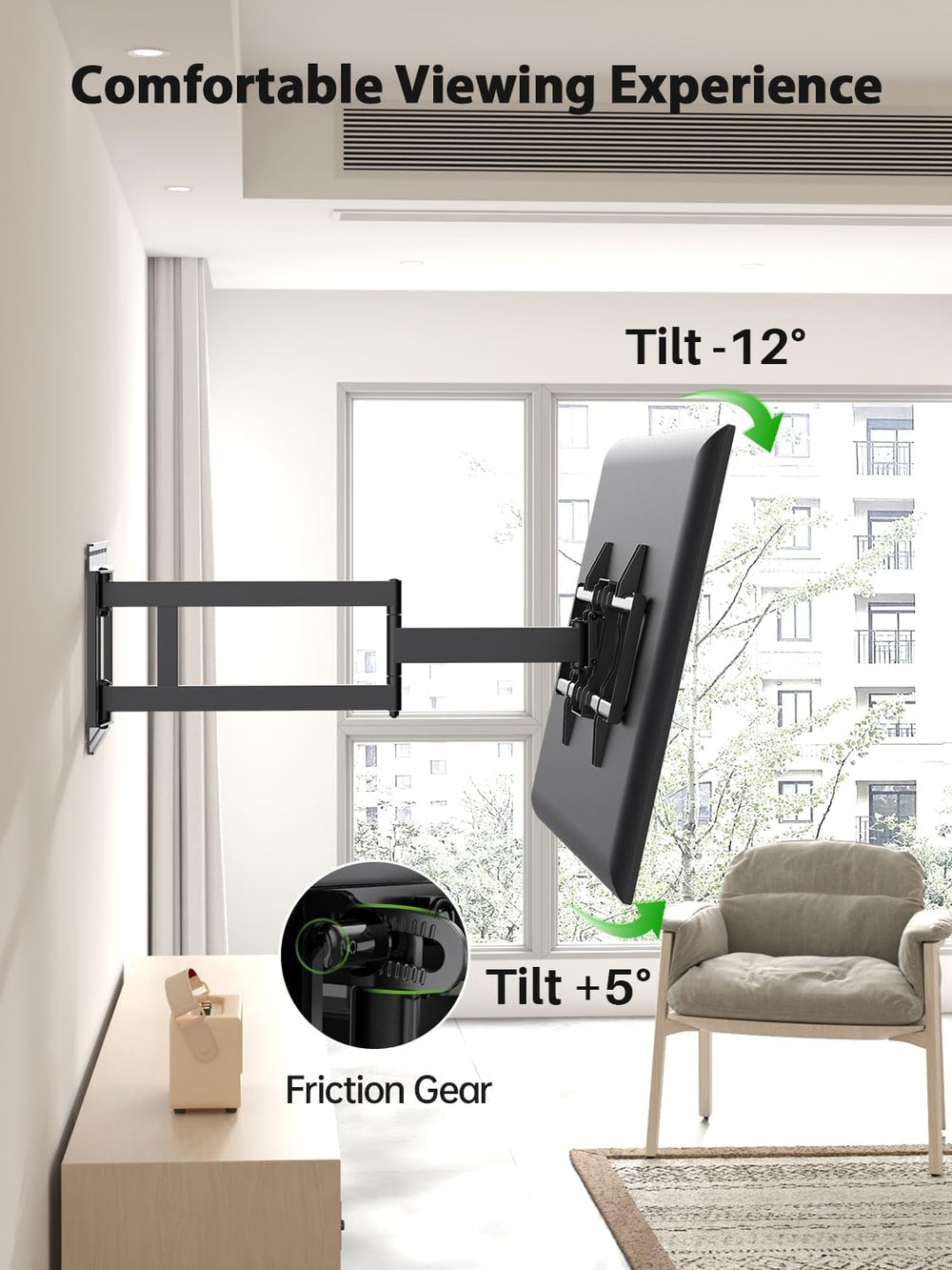 Soporte de pared USX para TV 42-90 40 extensión XML035
