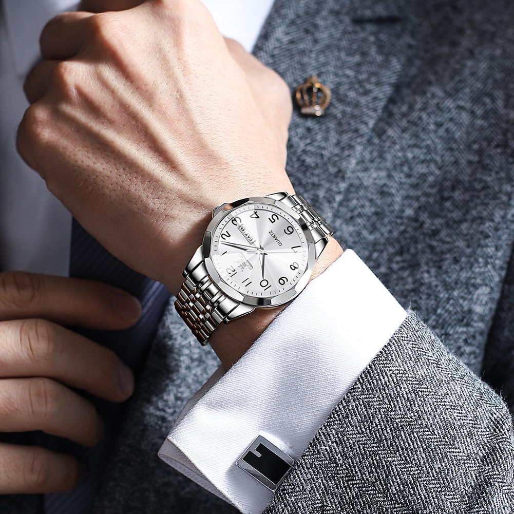 Reloj casual de acero inoxidable OUW-S-G9970GS-BB OLEVS