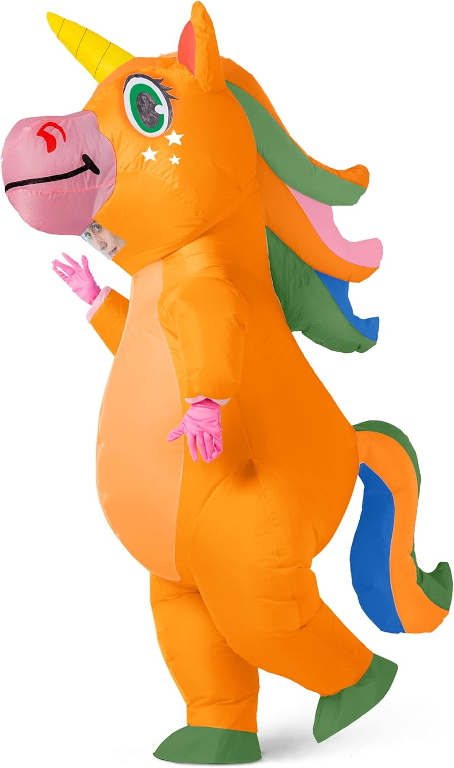 Disfraz Inflable Adulto Unicornio, Spooktacular Creations