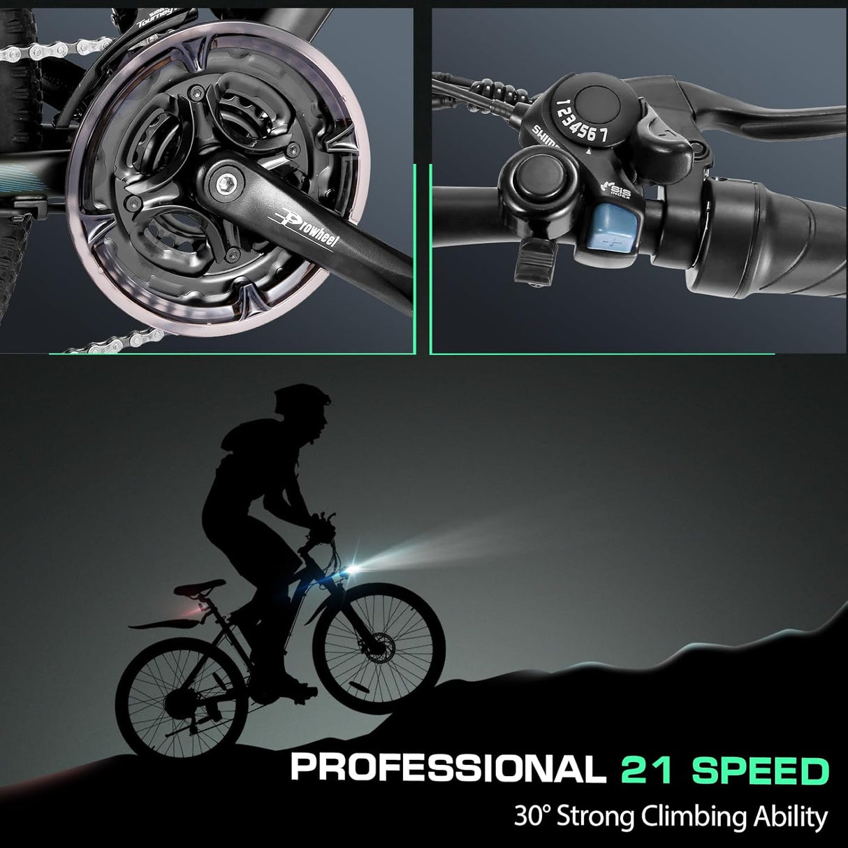 Bicicleta Eléctrica Vivi 27.5 500W 21 Velocidades, Modelo E-MTB