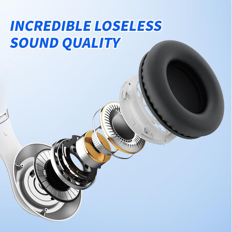 Auriculares Bluetooth Uliptz, 65H, 6 Modos EQ, Plegables