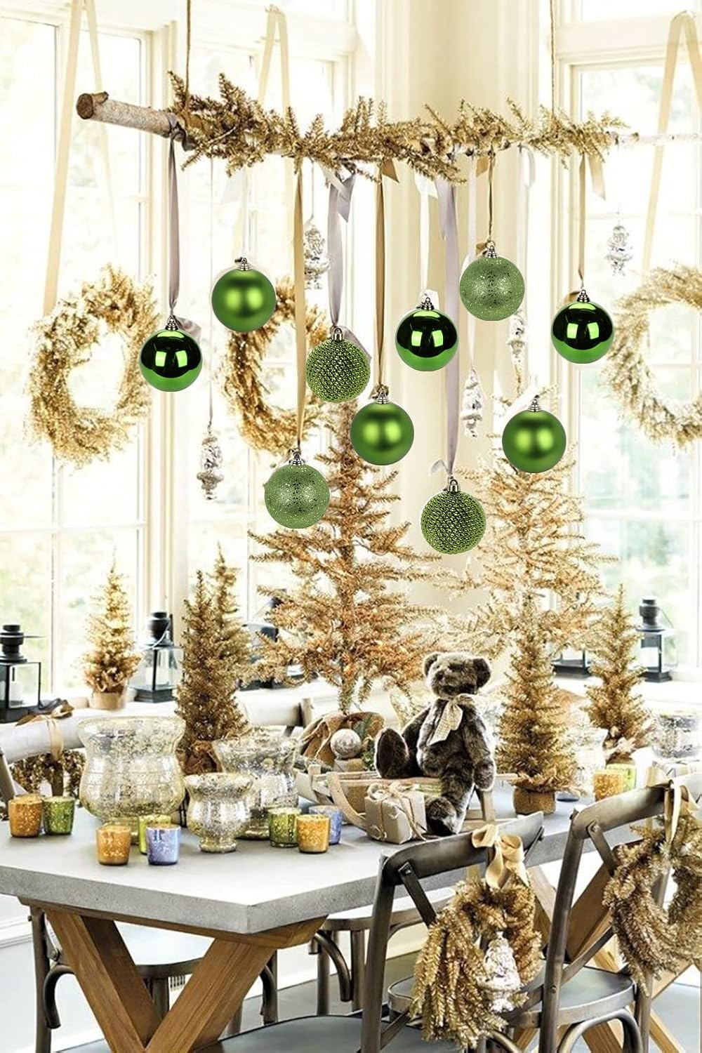 Bolas de Navidad 4.7 Decoraciones Shatterproof 4 Pcs