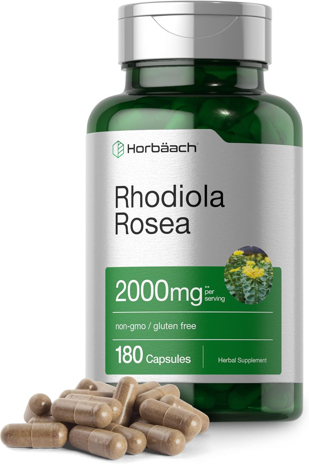 Suplementos Cápsulas Rhodiola Rosea de 2000 mg 180 unidades