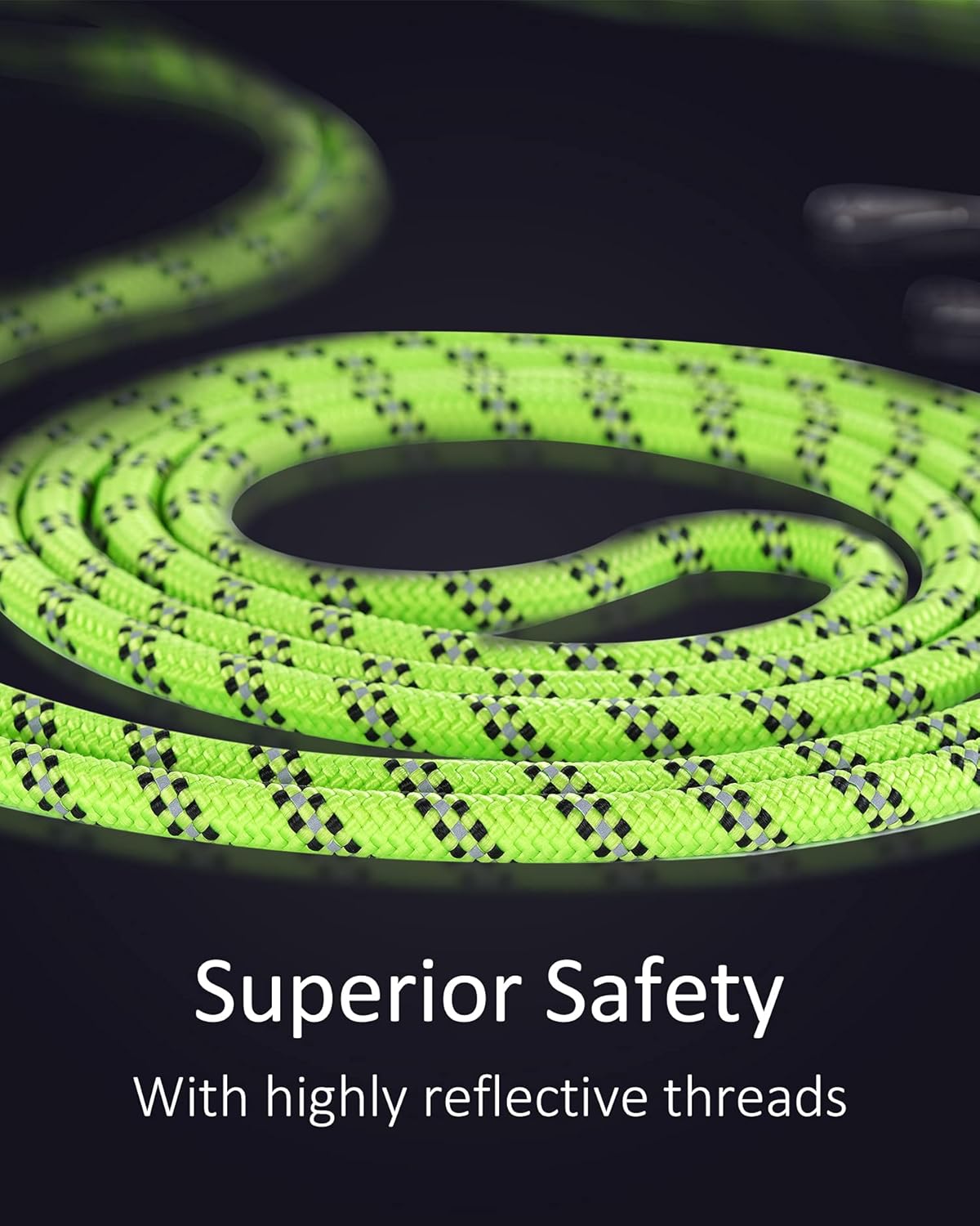 Correa Larga para Perros con Hilo Reflectante 15FT/30FT/50FT