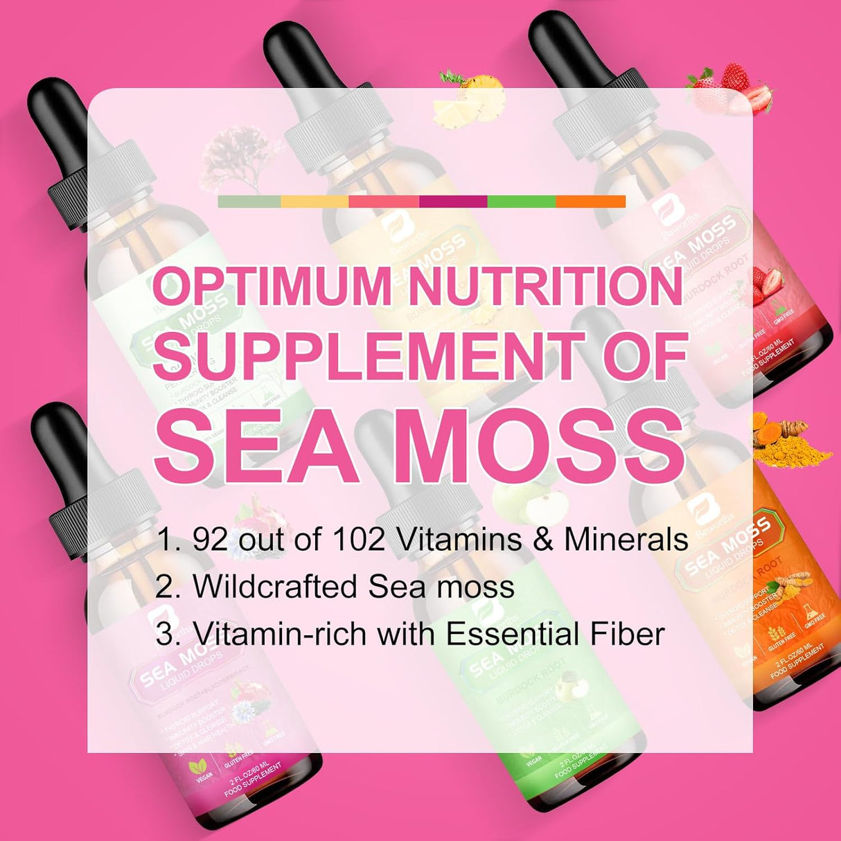 Sea Moss Líquido Orgánico - Potenciador de Salud Vegano 6X